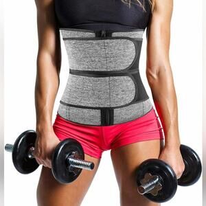Neoprene Belly Waist Trainer Workout Sauna Sweat Trimmer Cincher Zipper